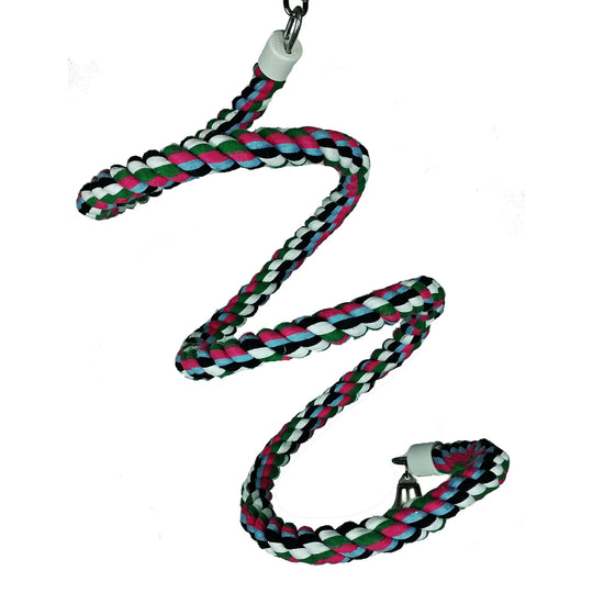 A&E Cage Company Medium Cotton Rope Boing 66" x 3/4" - Cotton Bungee Swing Bird Toy #HB552