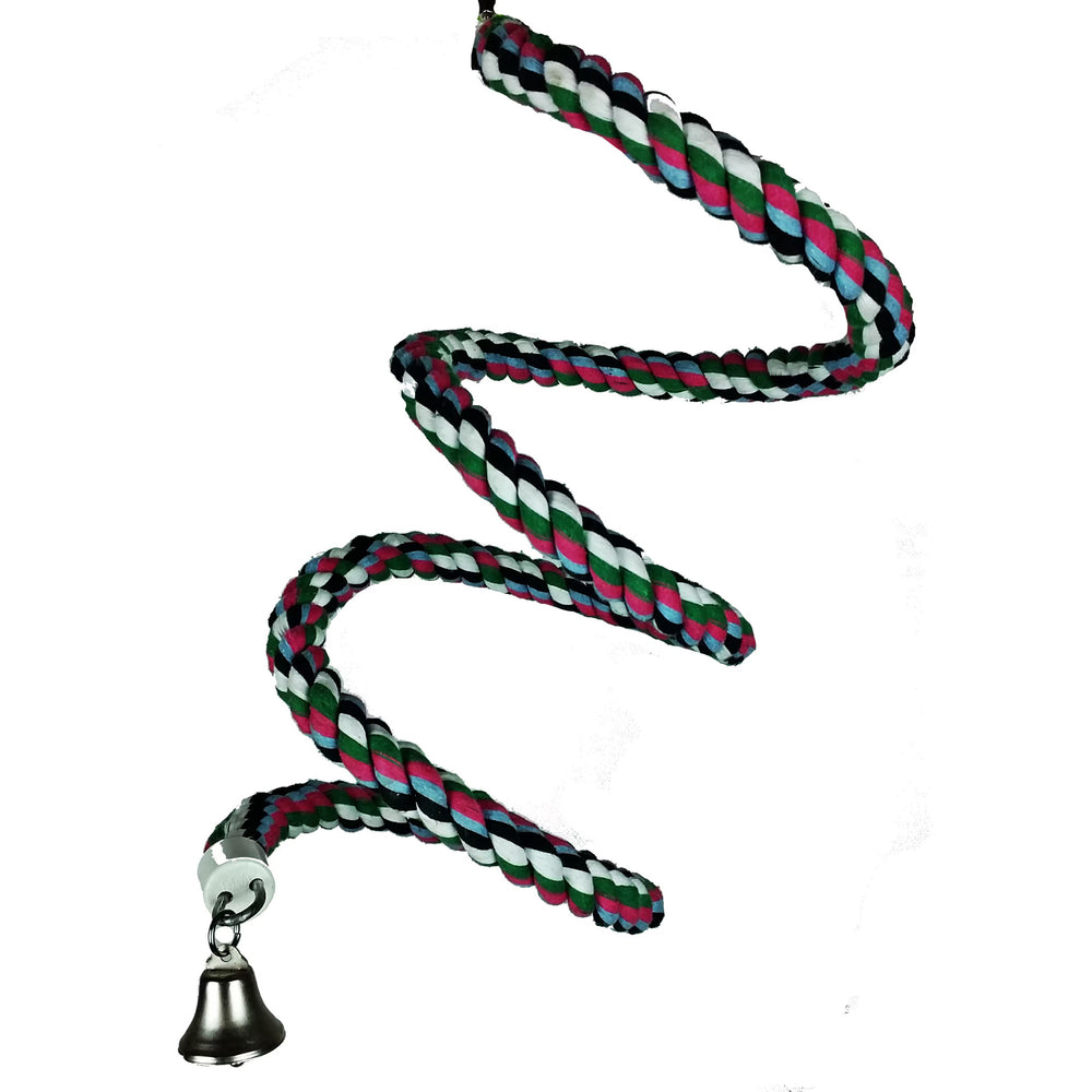 A&E Cage Company Medium Cotton Rope Boing 66" x 3/4" - Cotton Bungee Swing Bird Toy #HB552