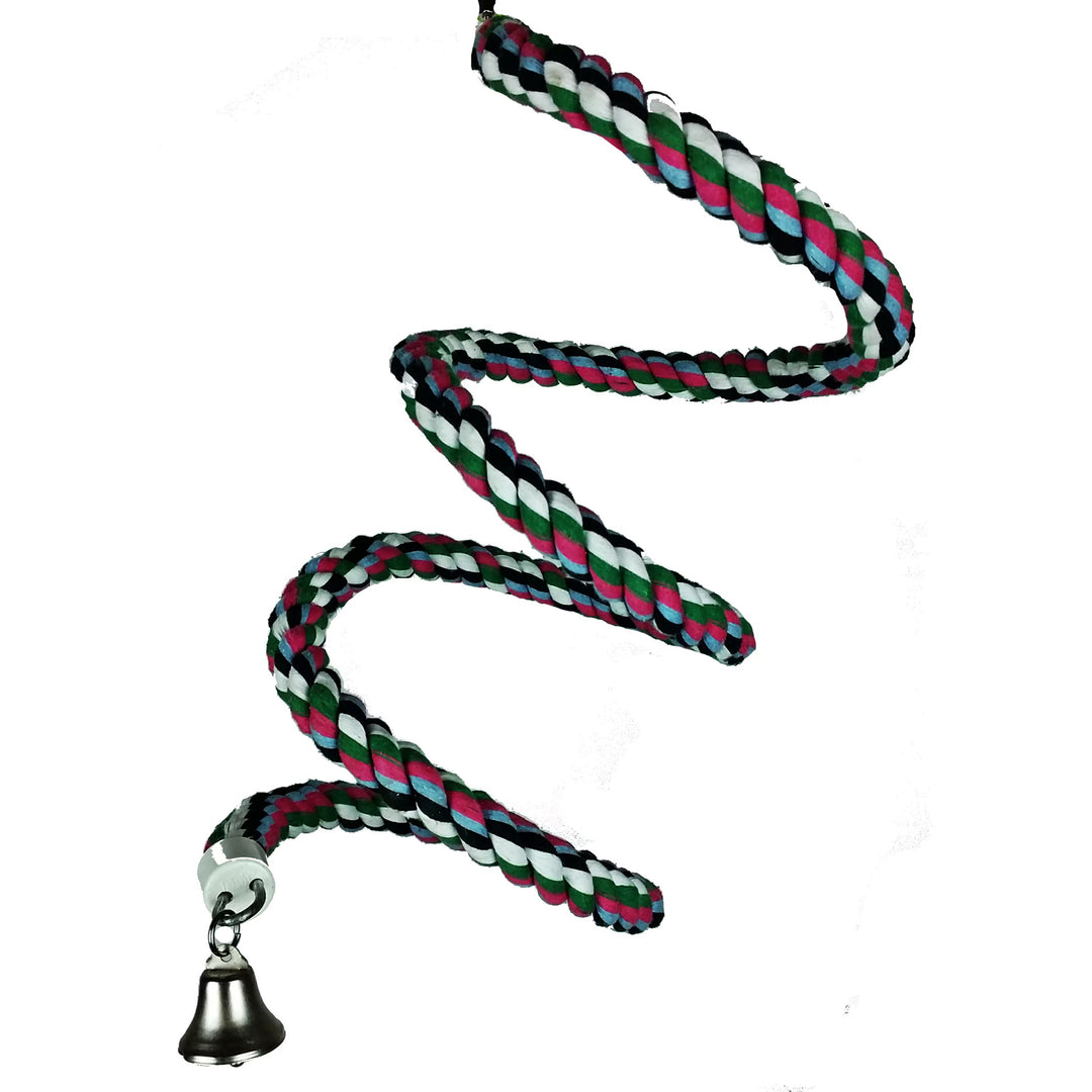 A&E Cage Company Medium Cotton Rope Boing 66" x 3/4" - Cotton Bungee Swing Bird Toy #HB552