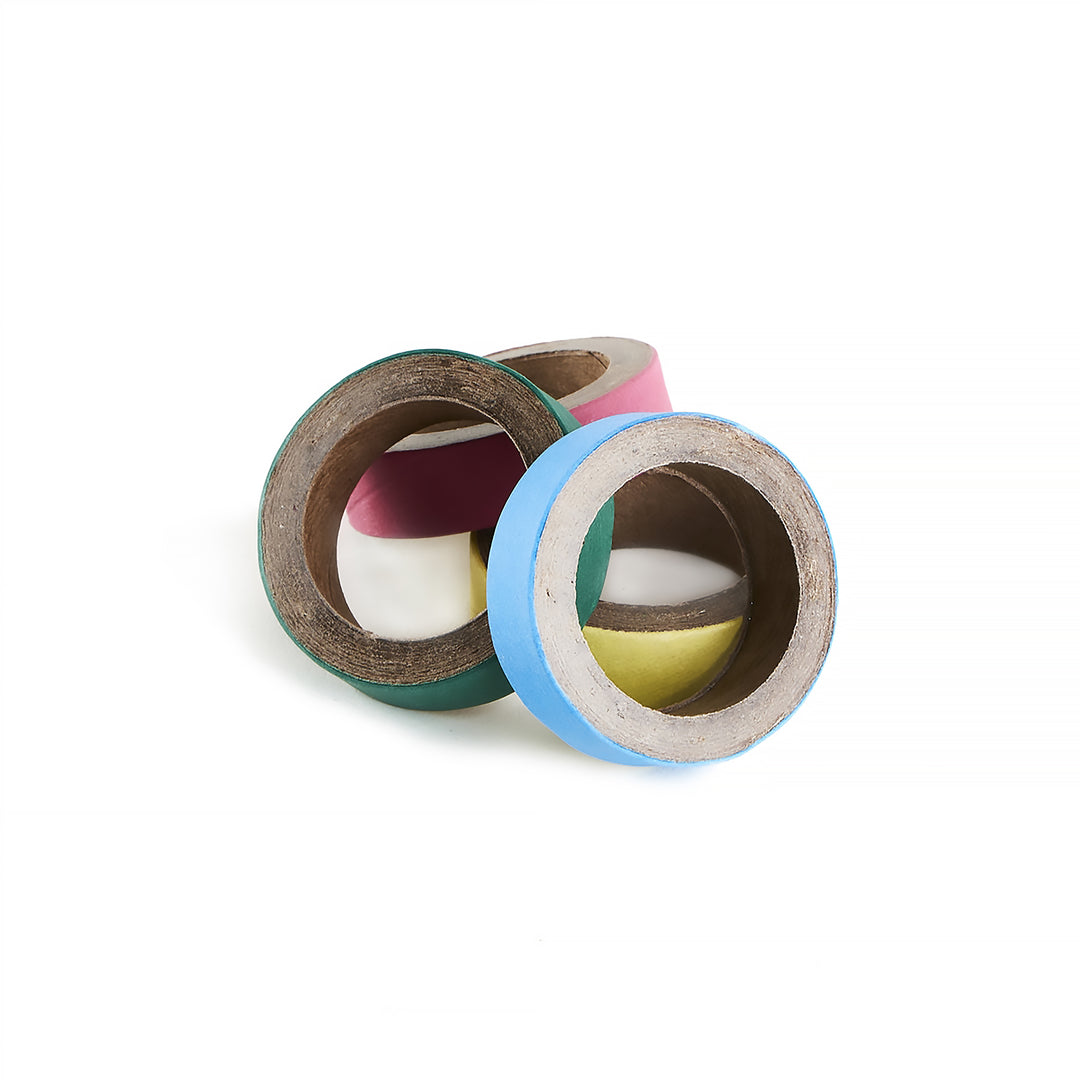 Aria Cardboard Ring Bagels 1.75" - 3 Pack - Foot & Chew Bird Toy