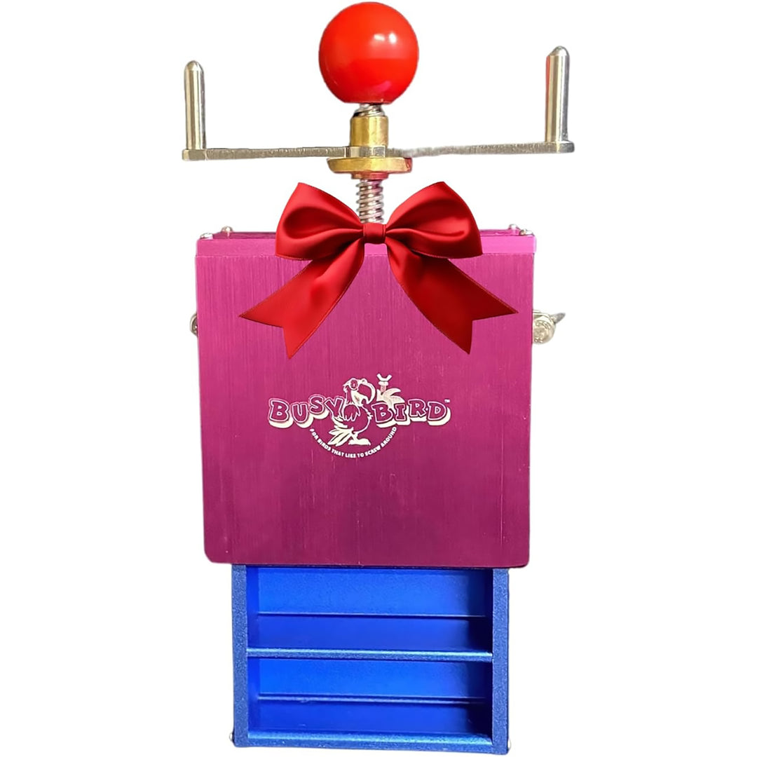 Busy Bird Ele-Waiter Foraging Bird Toy - Interactive Treat Dispenser