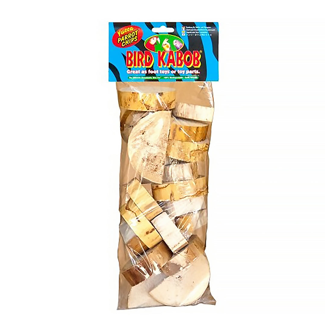 Wesco Bird Kabob Yucca Parrot Chips - Chew & Foot Bird Toy