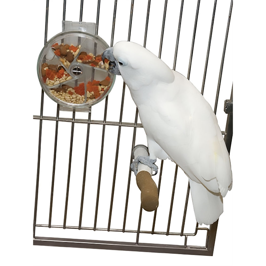 Caitec Featherland Paradise Foraging Wheel - Puzzle Treat Dispenser Bird Toy