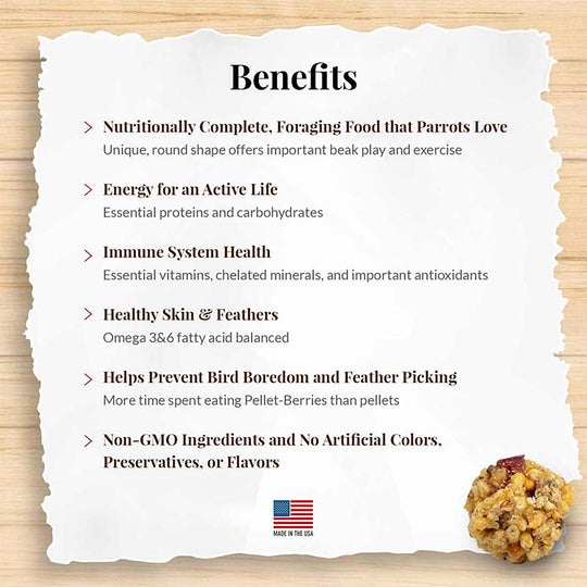 Lafeber's Pellet-Berries for Parrots - 10oz