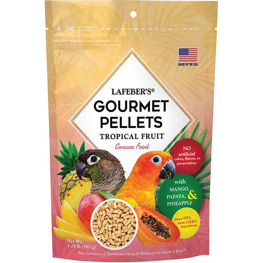 Lafeber's Tropical Fruit Gourmet Pellets for Conures - 1.25lb