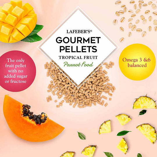 Lafeber's Tropical Fruit Gourmet Pellets for Parrots - 1.25lb
