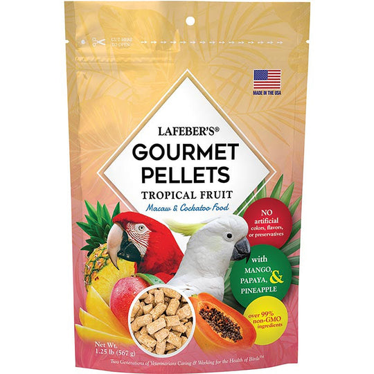 Lafeber's Tropical Fruit Gourmet Pellets for Macaws & Cockatoos - 1.25lb