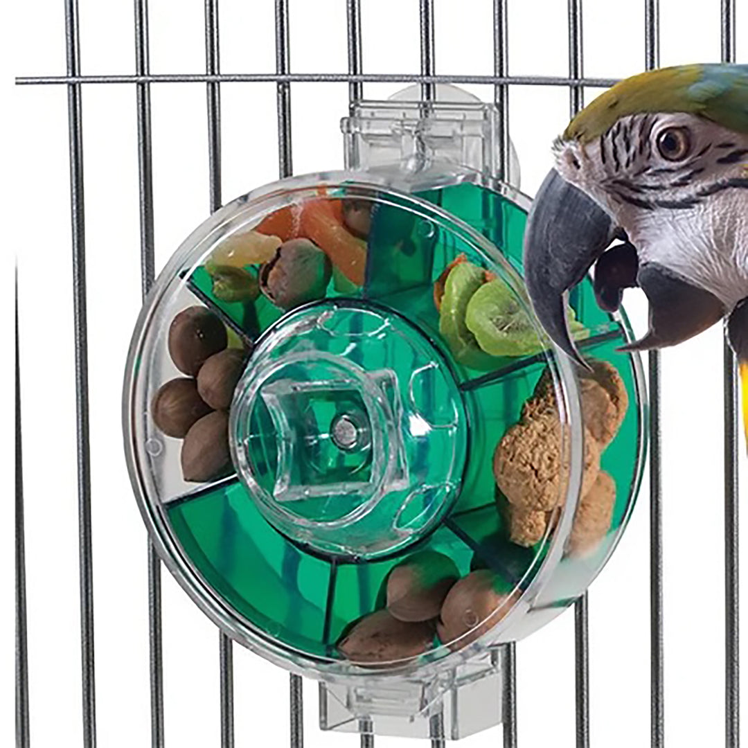 Caitec Creative Foraging Systems Generation II Foraging Wheel Giant - Puzzle Treat Dispenser Bird Toy