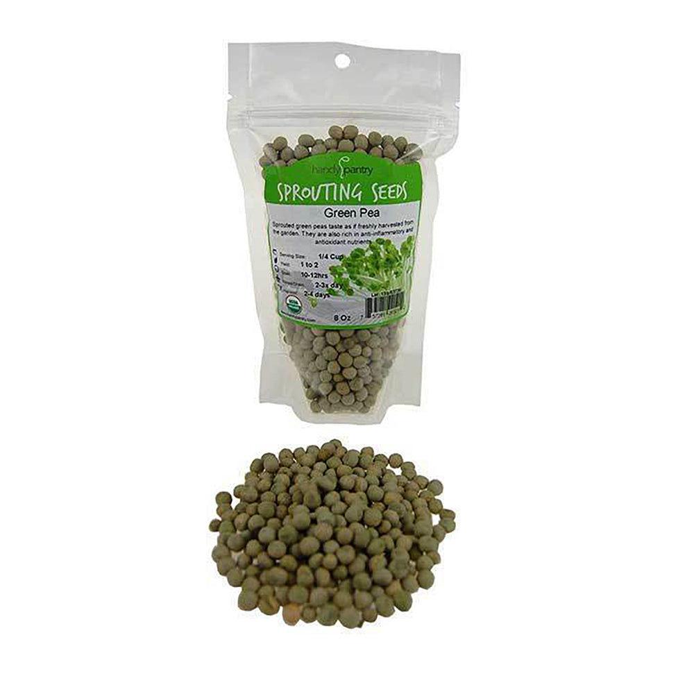 Handy Pantry Sprouting Seeds Green Pea Organic - 8oz