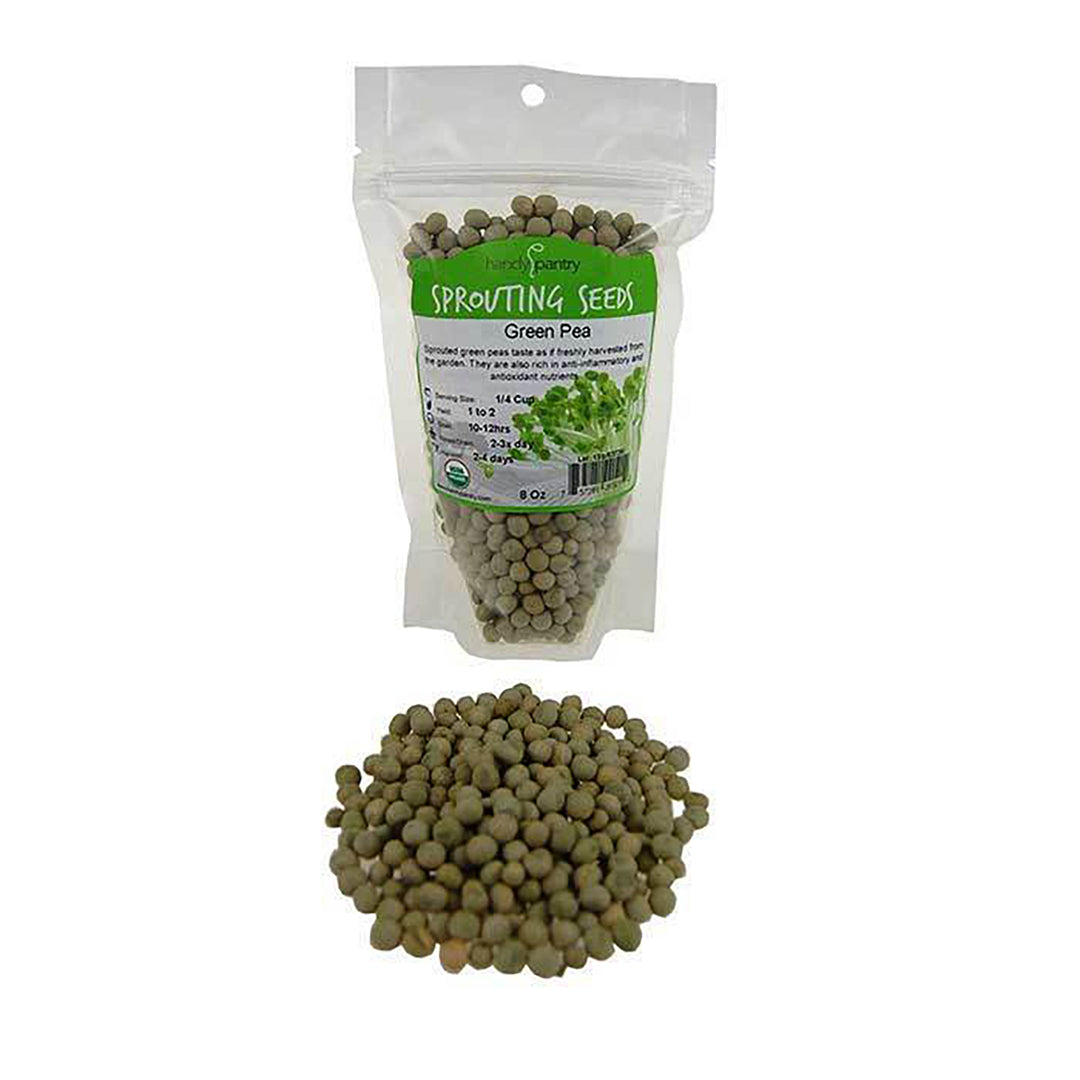 Handy Pantry Sprouting Seeds Green Pea Organic - 8oz