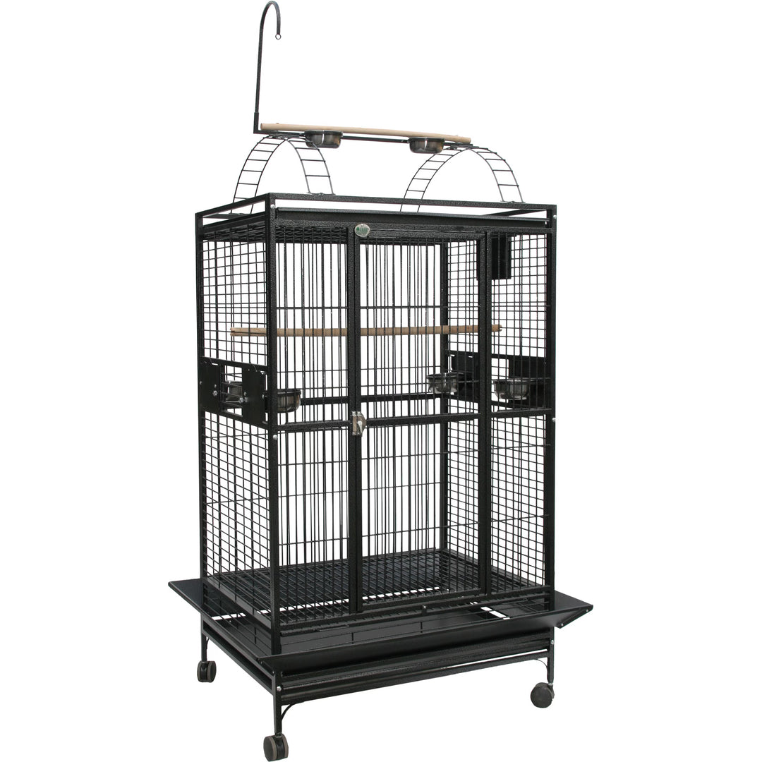 A&E Cage Company PlayTop Cage Black - 40” x 30” - Bird Enclosure #8004030
