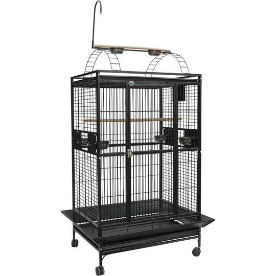 A&E Cage Company PlayTop Cage Black - 40” x 30” - Bird Enclosure #8004030
