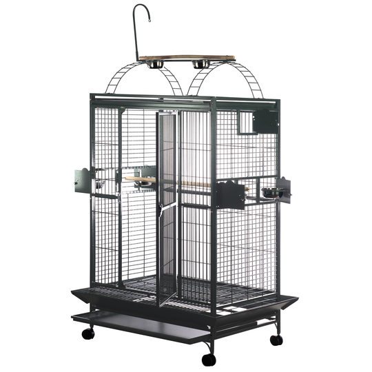 A&E Cage Company PlayTop Cage Black - 40” x 30” - Bird Enclosure #8004030