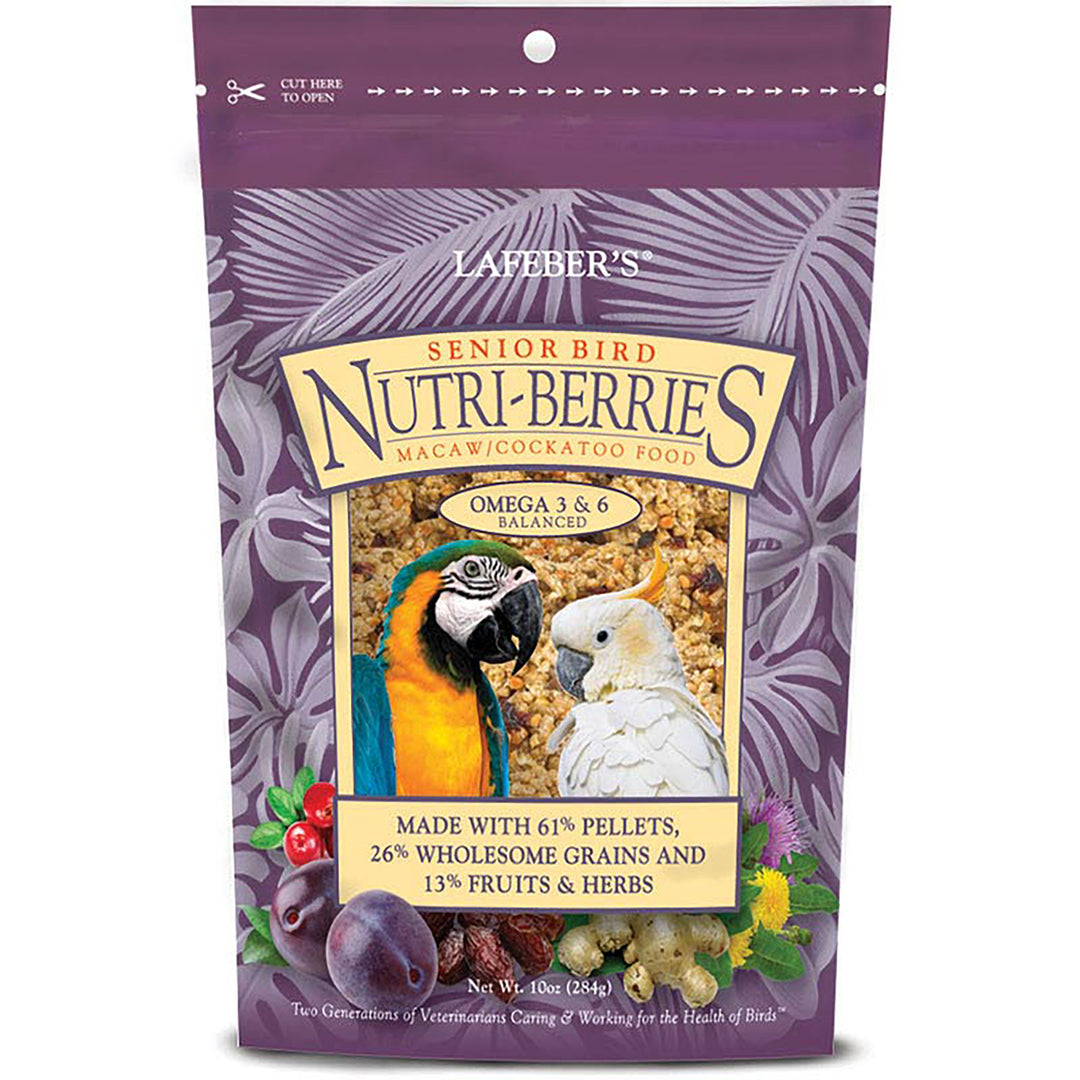 Lafeber's Senior Bird Nutri-Berries for Macaws & Cockatoos - 10oz