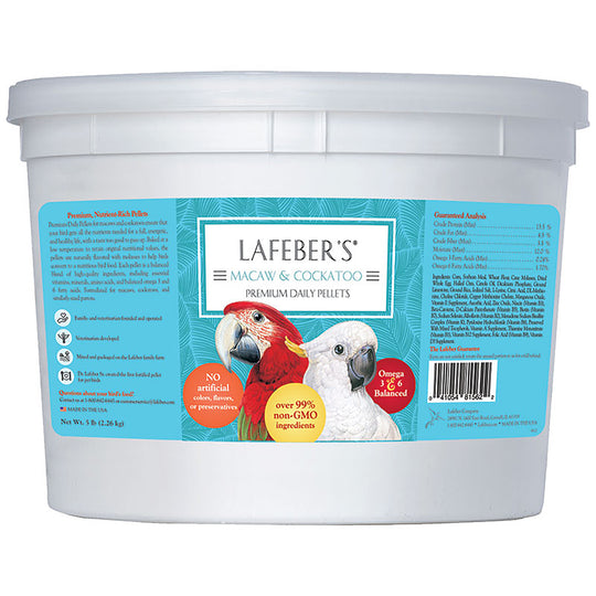 Lafeber's Macaw & Cockatoo Premium Daily Pellets - 5lb