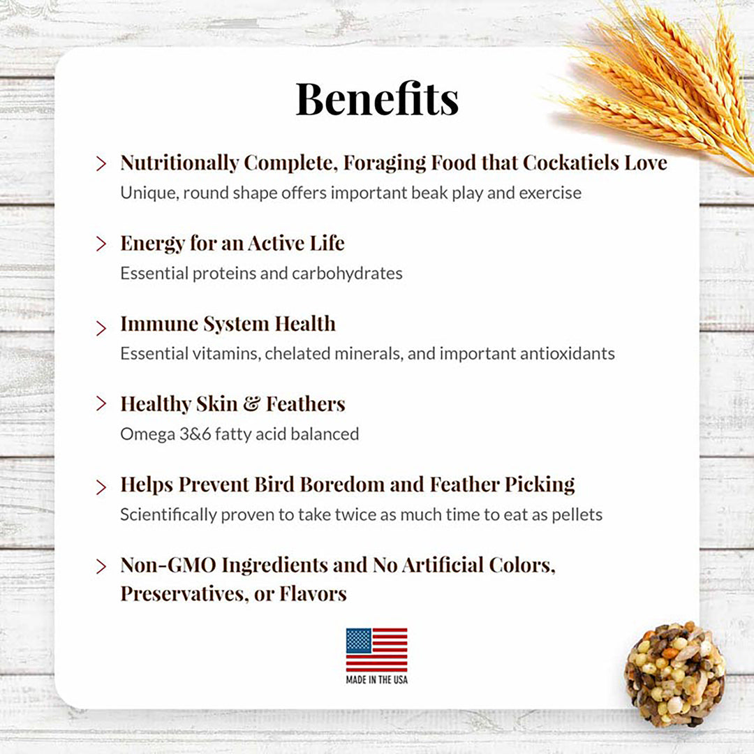 Lafeber's Classic Nutri-Berries for Cockatiels - 10oz