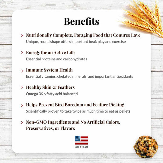 Lafeber's Classic Nutri-Berries for Conures - 10oz