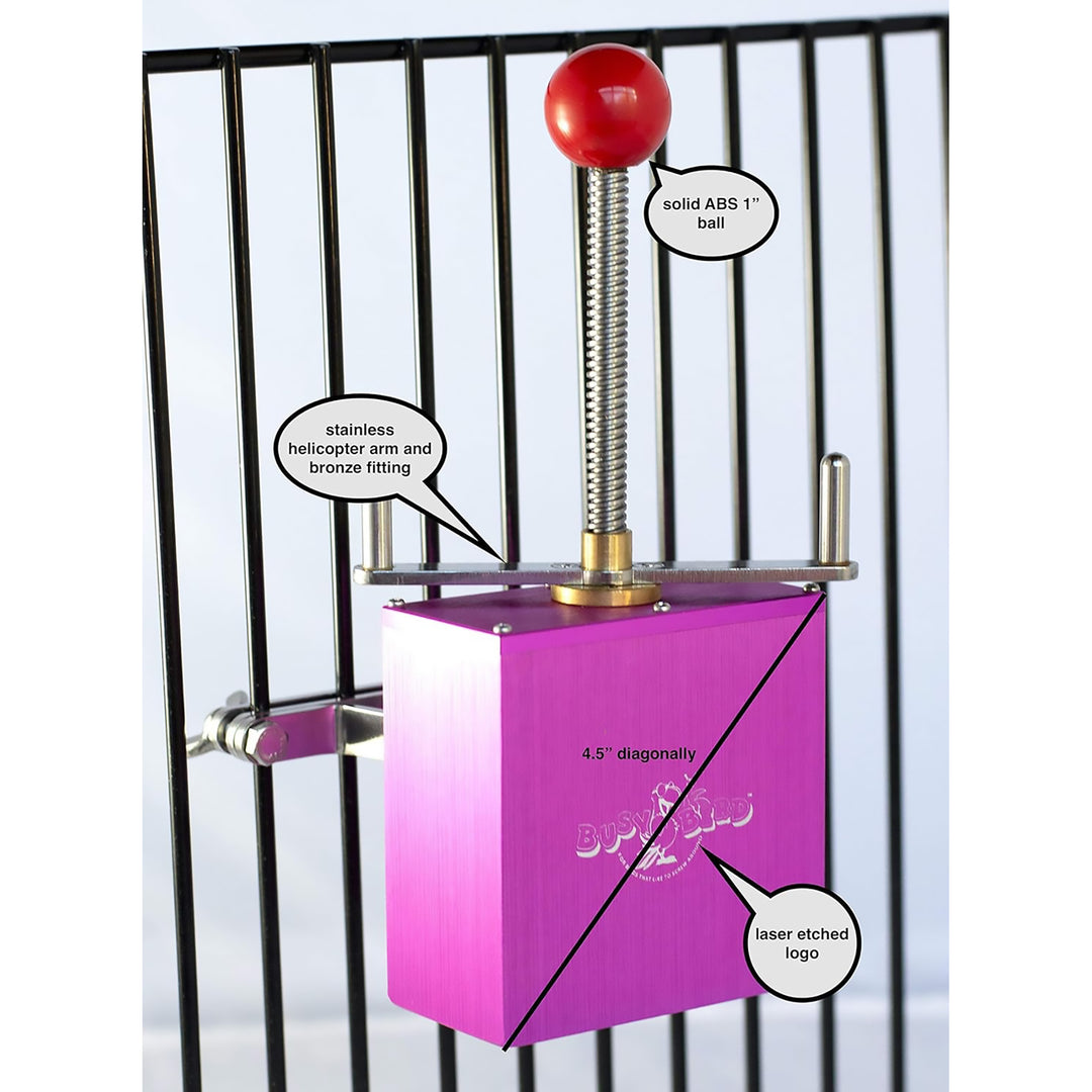 Busy Bird Ele-Waiter Foraging Bird Toy - Interactive Treat Dispenser