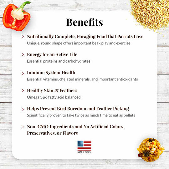 Lafeber's El Paso Nutri-Berries for Parrots - 10oz