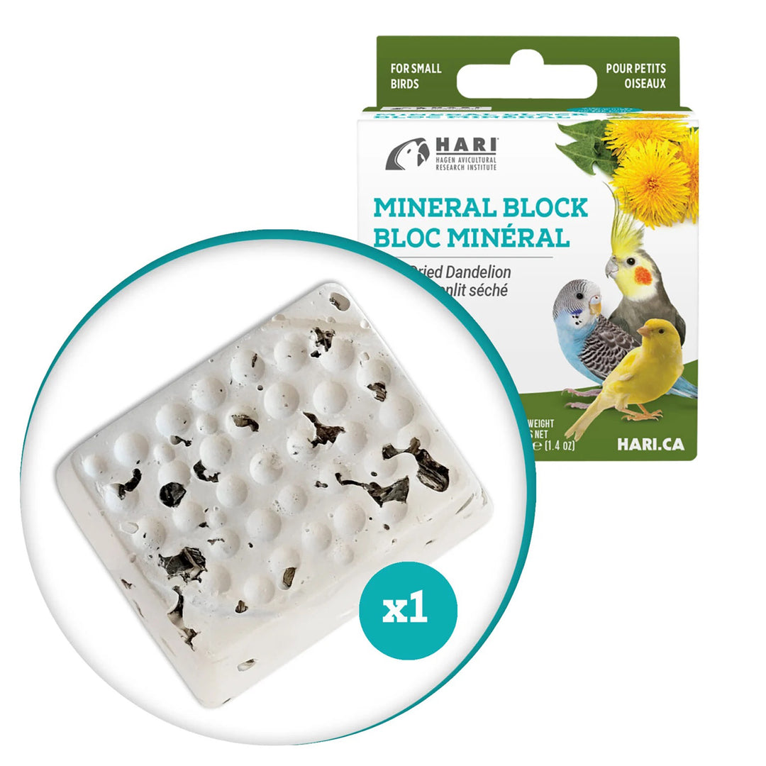 HARI Mineral Block with Dried Dandelion - 1.4oz