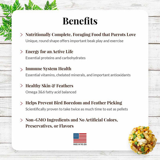 Lafeber's Garden Veggie Nutri-Berries for Parrots - 10oz