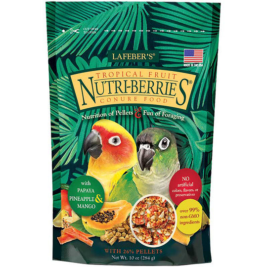 Lafeber's Tropical Fruit Nutri-Berries for Conures - 10oz