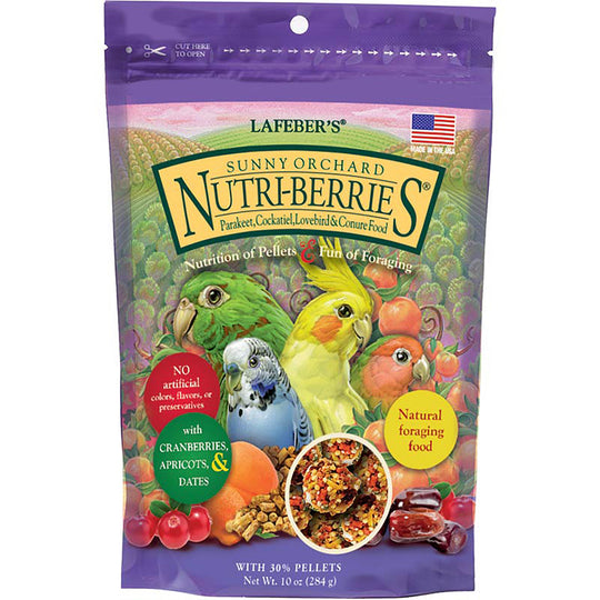 Lafeber's Sunny Orchard Nutri-Berries for Cockatiels - 10oz