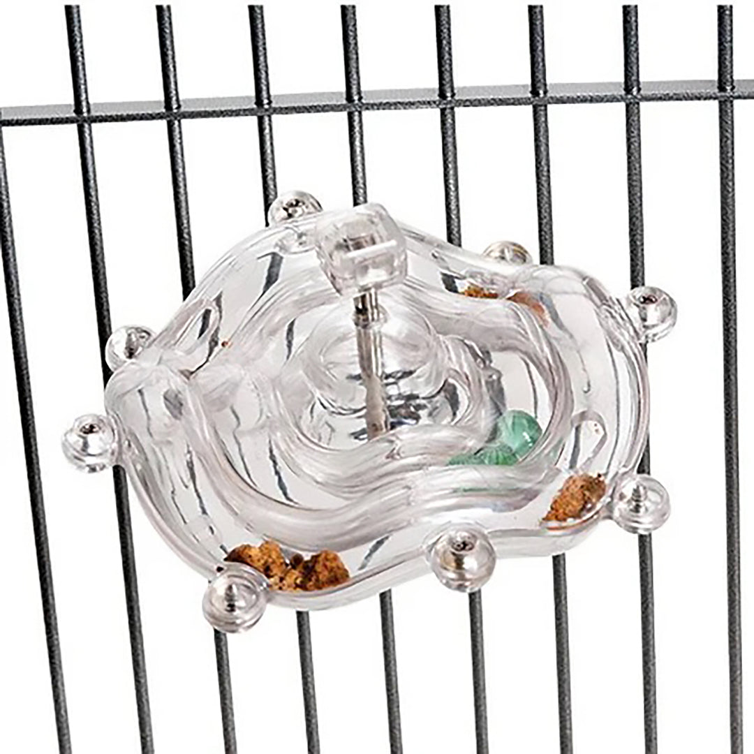 Caitec Creative Foraging Systems Tilt a Wheel - Cage Mounted Foraging Puzzle Bird Toy