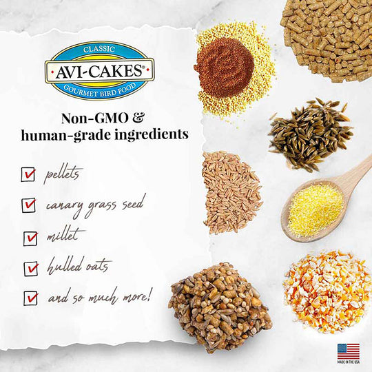 Lafeber's Classic Avi-Cakes for Small Birds - 8oz
