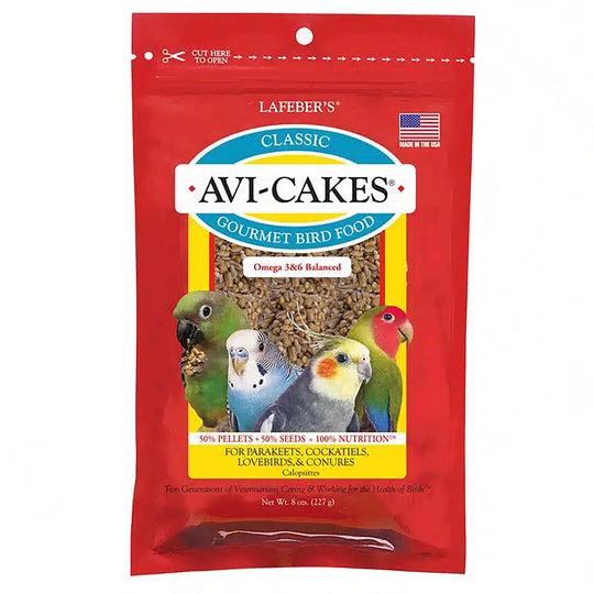 Lafeber's Classic Avi-Cakes for Small Birds - 8oz