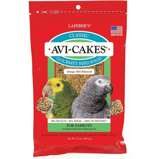 Lafeber's Classic Avi-Cakes for Parrots - 12oz