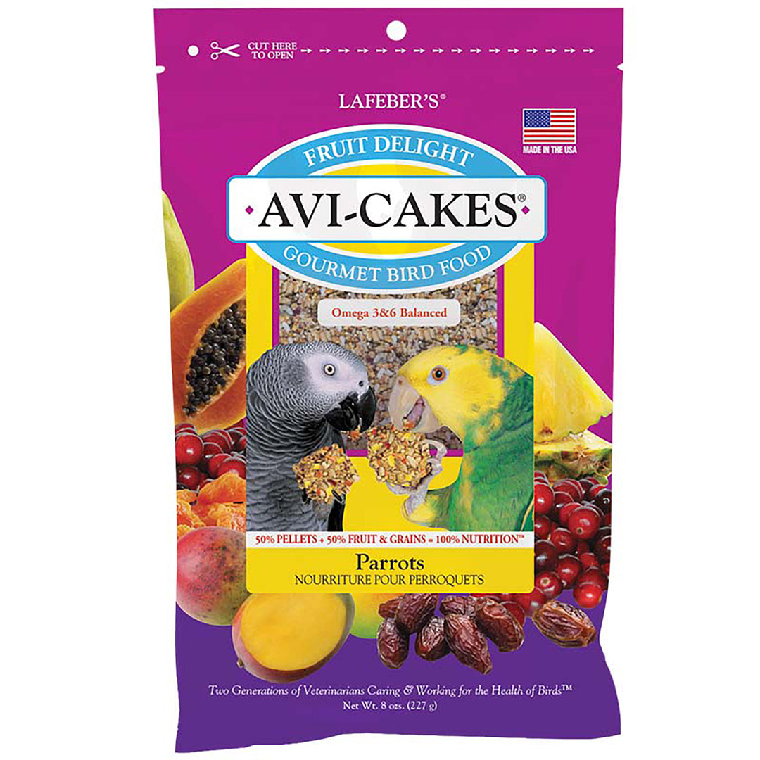 Lafeber's Fruit Delight Avi-Cakes for Parrots - 8oz
