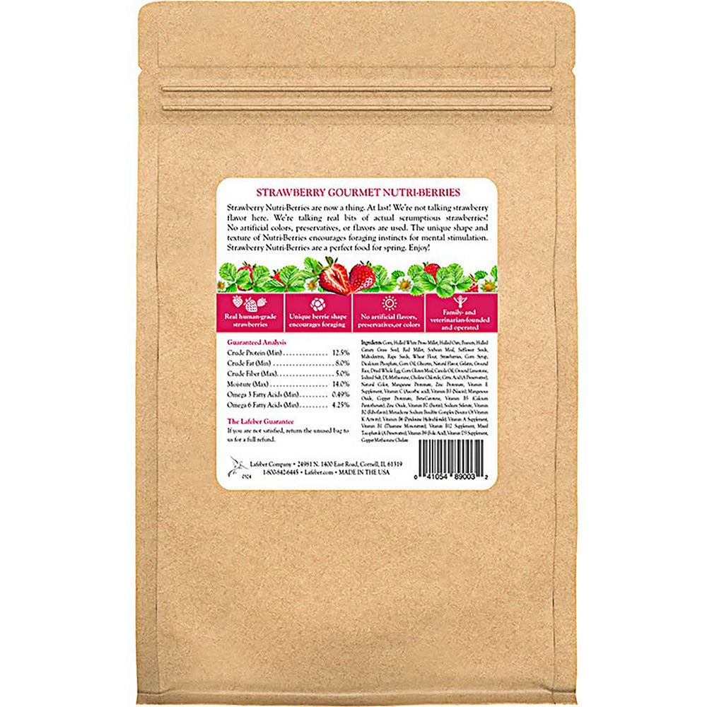 Lafeber's Strawberry Nutri-Berries for Small Birds - 10oz