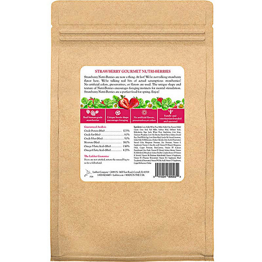 Lafeber's Strawberry Nutri-Berries for Small Birds - 10oz