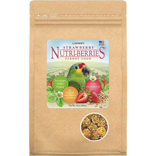 Lafeber's Strawberry Nutri-Berries for Parrots - 10oz