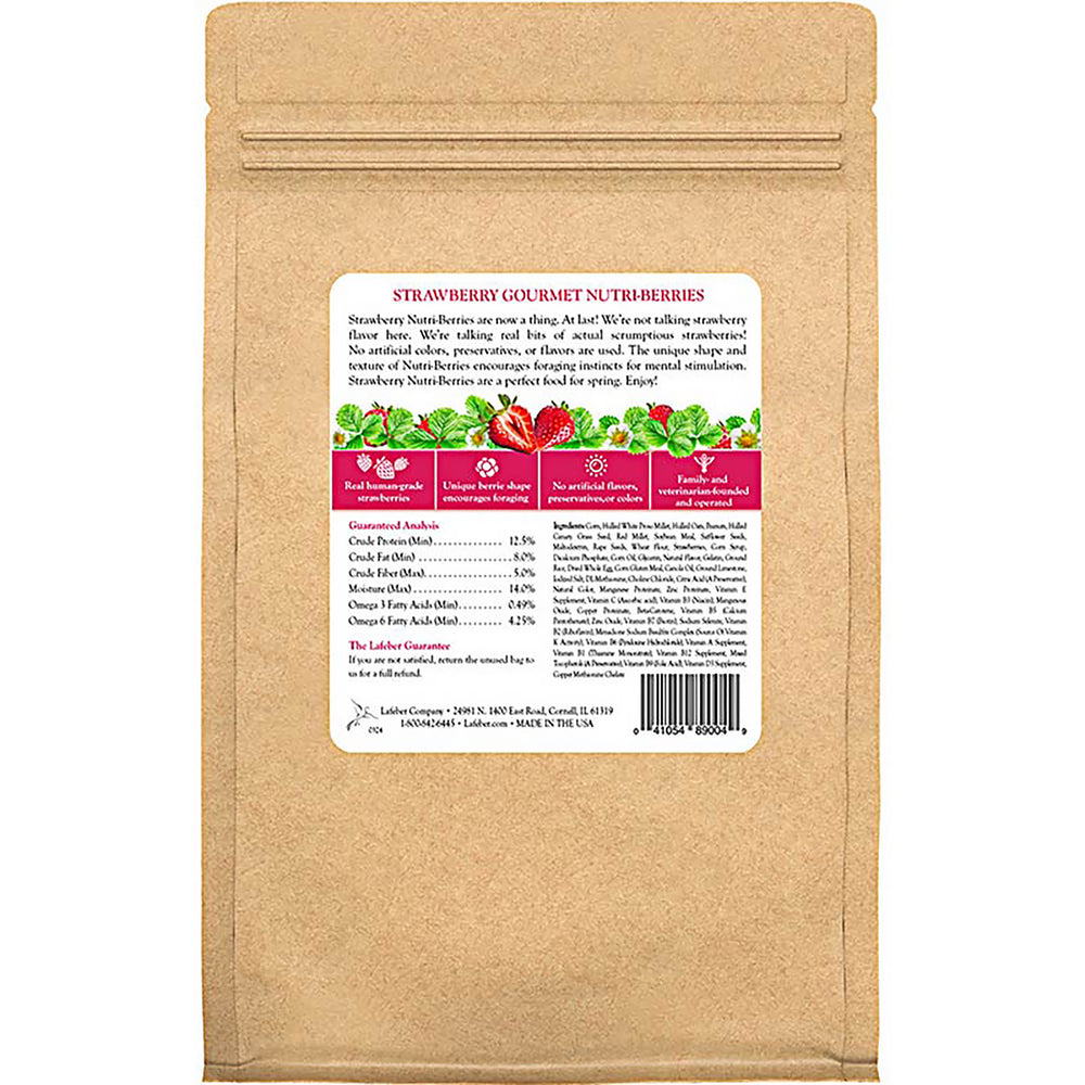 Lafeber's Strawberry Nutri-Berries for Parrots - 10oz