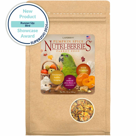 Lafeber's Pumpkin Spice Nutri-Berries for Parrots - 10oz