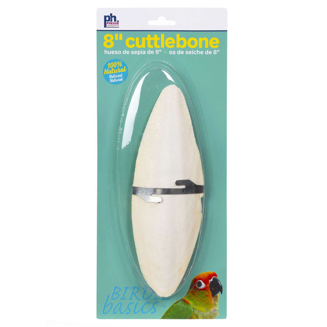 Prevue Pet Products Birdie Basics X-Large Cuttlebone 8 Inch - Essential Calcium Supplement