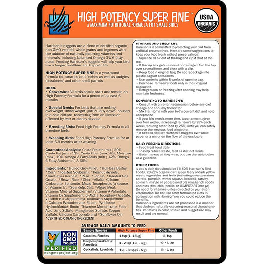 Harrison's High Potency Super Fine - 1lb