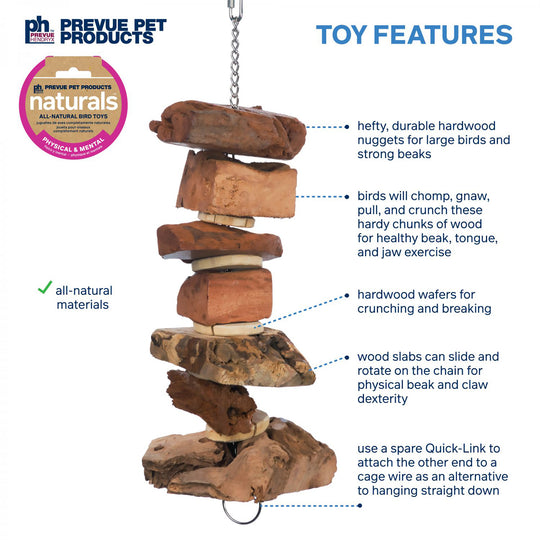 Prevue Pet Products Naturals Munch 'N' Crunch - Chew Bird Toy #62822