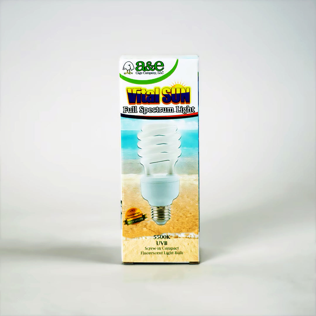 A&E Cage Company Vital Sun Full Spectrum Light - 23w Bulb CU UVA/UVB