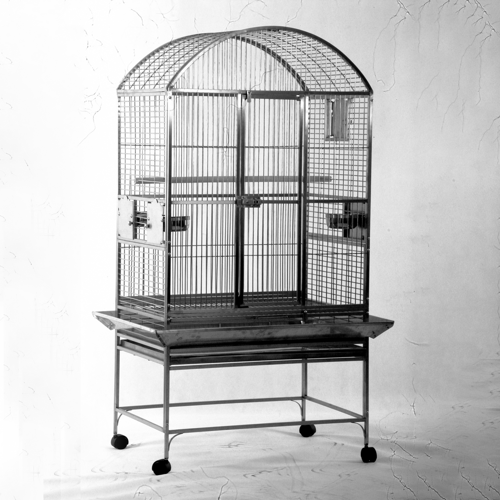 A&E Cage Company Dome Top Cage Stainless Steel - 32” x 23
