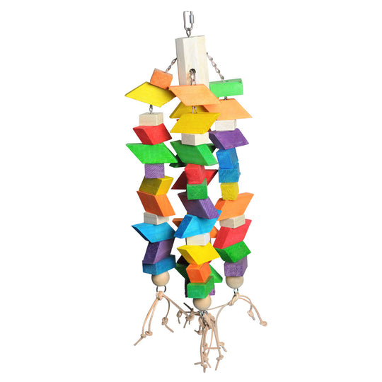 A&E Cage Company Happy Beaks Extra Large Trapezoid - Chew Parrot Toy #HB46316