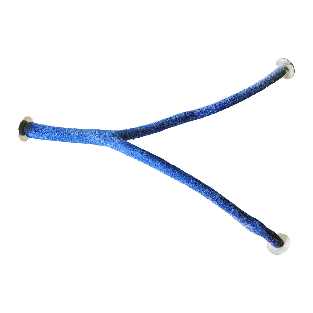 Aria Sand Y Perch 18" Blue - Multi-Branch Pedicure Bird Perch #8042