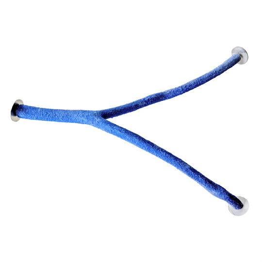 Aria Sand Y Perch 18" Blue - Multi-Branch Pedicure Bird Perch #8042