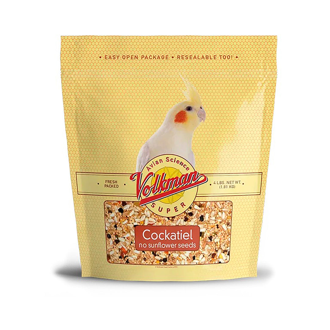 Volkman Avian Science Super Cockatiel No Sunflower Seeds - 4lb