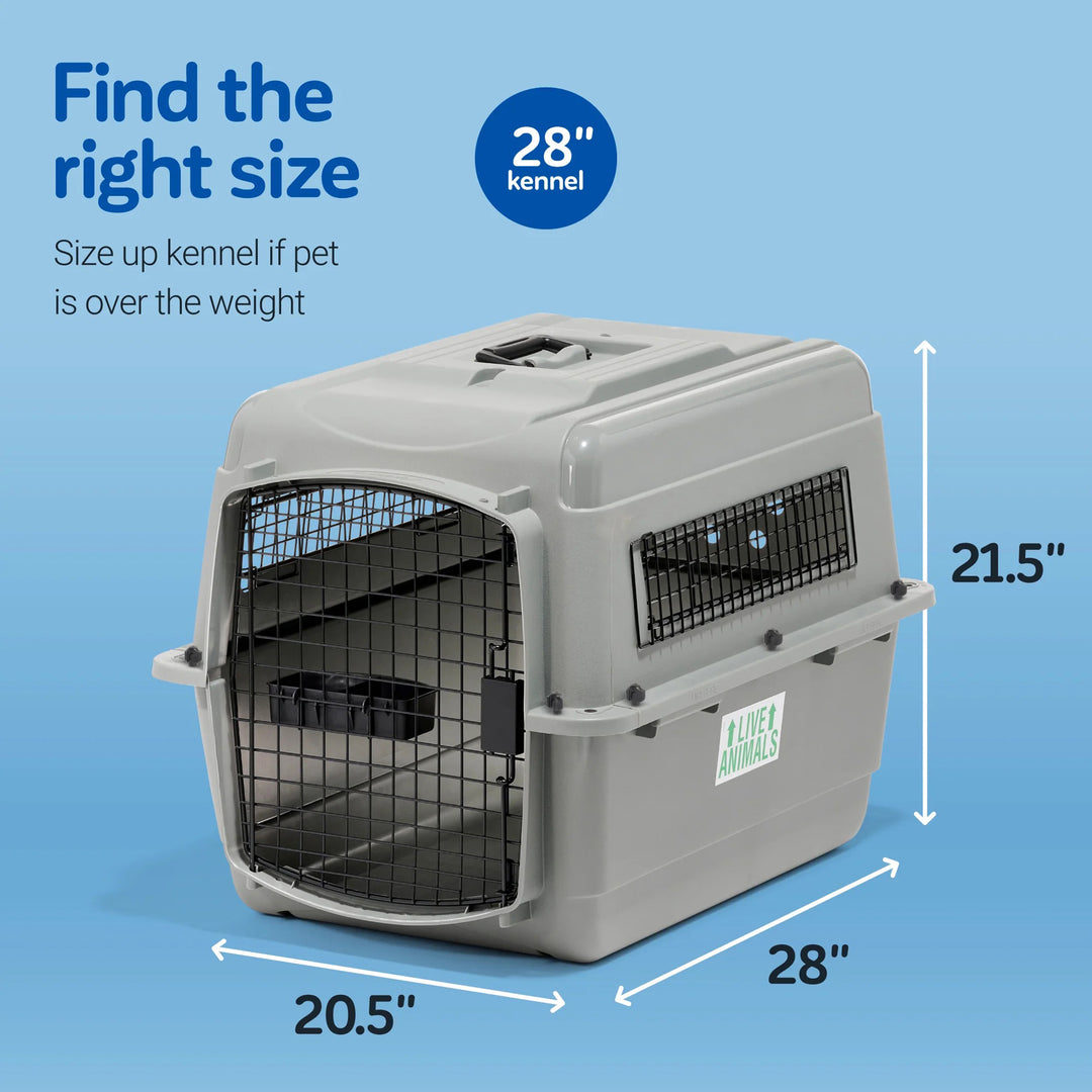 Petmate Sky Kennel Large - 28” x 20.5” - Hard-Sided Bird Travel Carrier