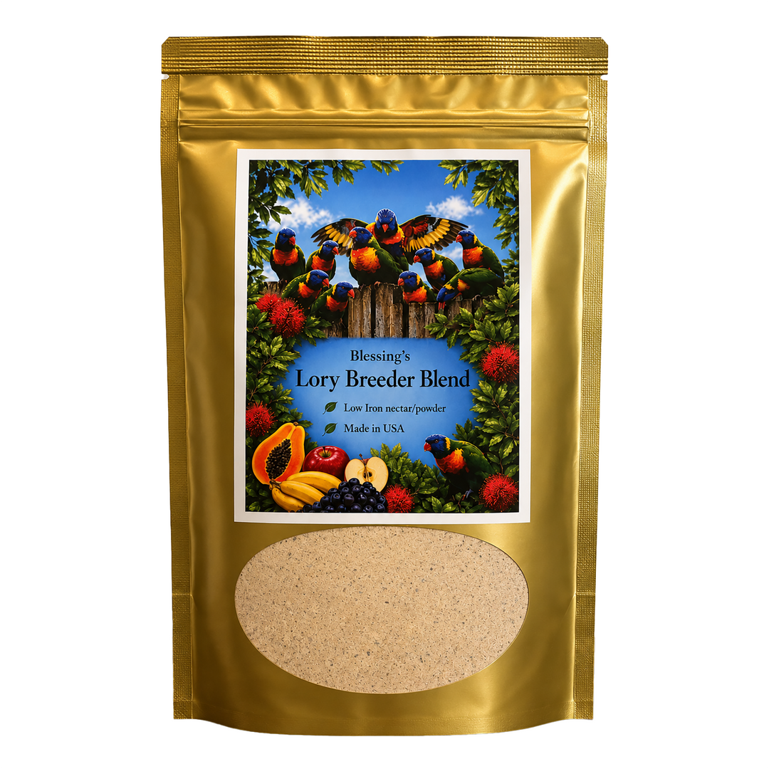 Lory Food Products Blessing’s Lory Breeder Blend - Low-Iron Lory & Lorikeet Food - 2lbs