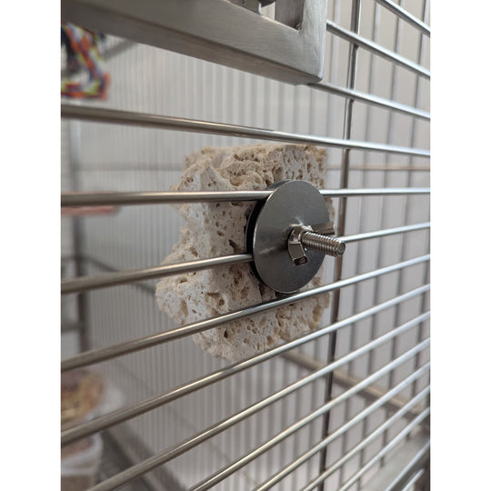 A&E Cage Company Beak Buffer Beak Conditioning Stone - Mineral Chew for Parrots #AE01983