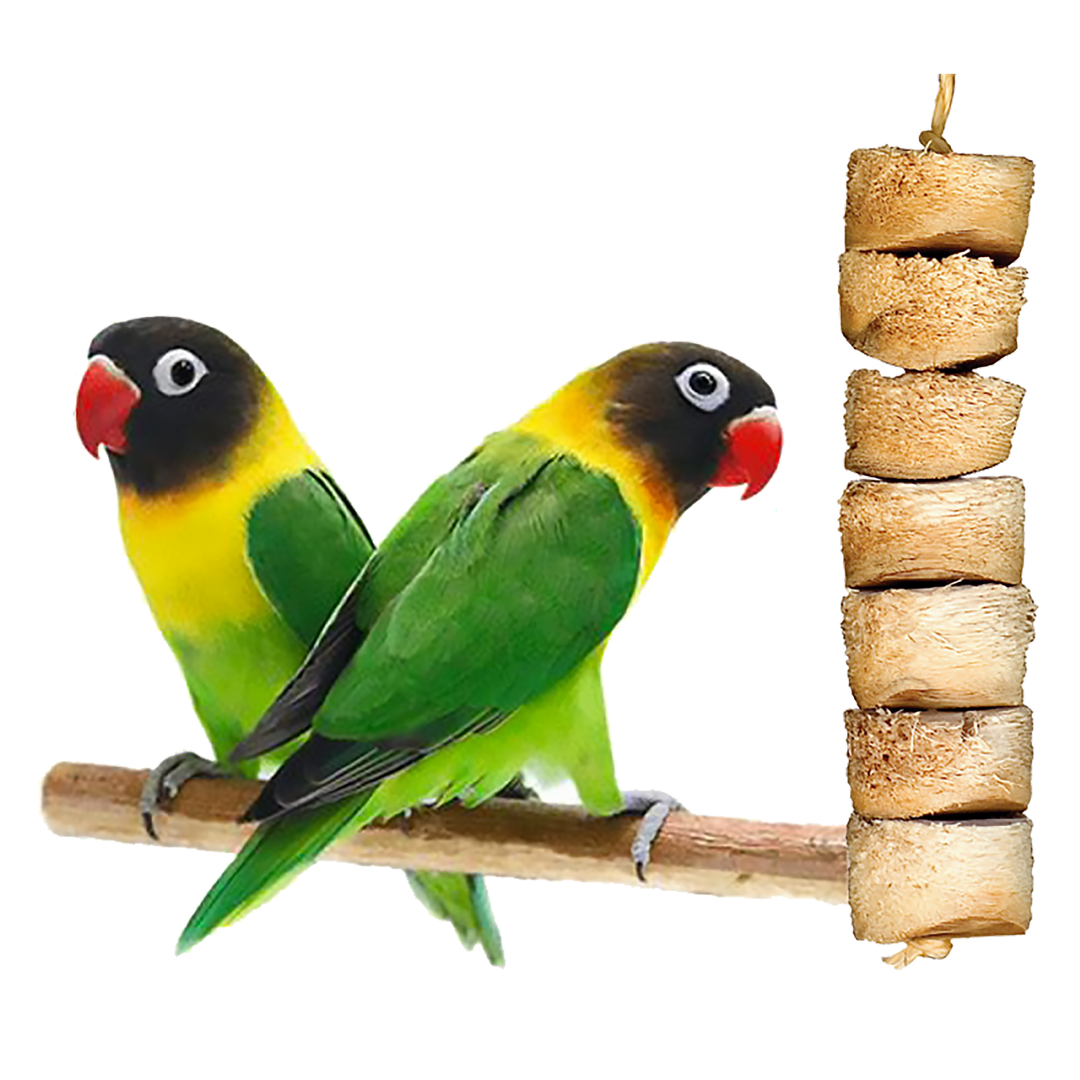 Wesco Pet Bird Kabob® Original - Natural Wood Chew Parrot Toy #142358